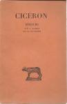 CICERON - Discours (tome IX): Pour C. Rabirius - Sur la loi agraire, Texte et traduction, texte établi et traduit par André BOULANGEUR, Les Belles Lettres, Association Guillaume Budé, 1943, double pagination, 163 p., broché, couverture légèrement défraîchie, tranches empoussiérées, bon état général. Réf.: 34326